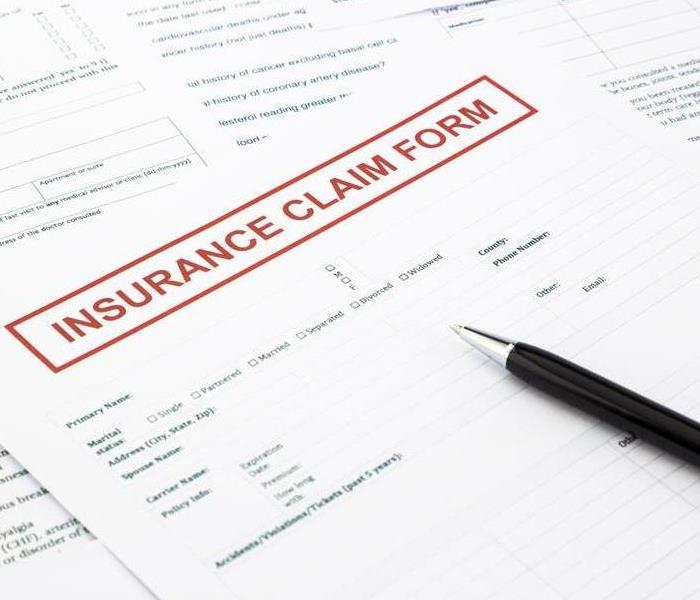 insurance claim form, paperwork and legal document, accidental and insurance concepts